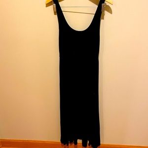 Wilfred Black Scoop Neck Maxi Dress